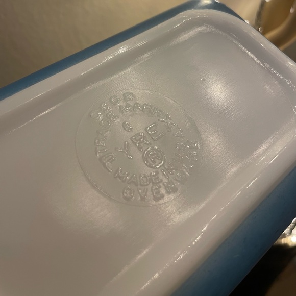 Pyrex O502 Dish - Blue Used - Picture 10 of 10